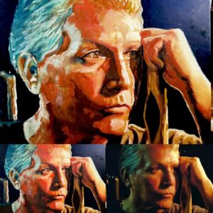 Abstract Impressionism Portrait of John by artist Maryanne Chisholm