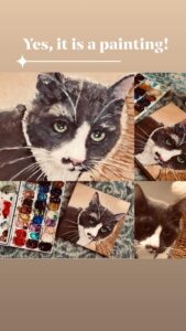 Portrait of a Tomcat by artist Maryanne Chisholm