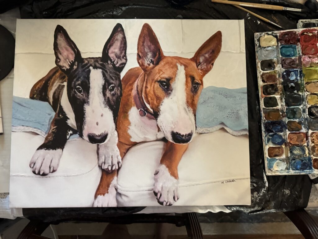 16" x 20" original watercolor on canvas by artist Maryanne Chisholm