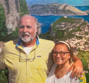 Portrait of a couple in Greece by Maryanne Chisholm