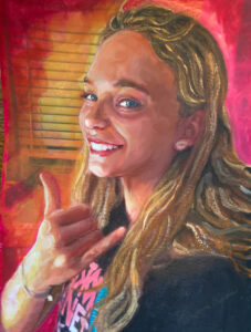 Memorial portrait of Jim's niece
