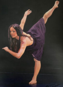 Portrait of a dancer by Maryanne Chisholm