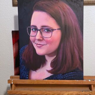 20" x 20" Watercolor portrait on Canvas