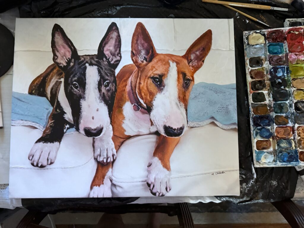 16" x 20" original watercolor on canvas by artist Maryanne Chisholm