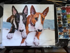 16" x 20" original watercolor on canvas by artist Maryanne Chisholm