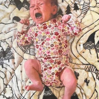 11 x 14" Portrait of a newborn infant by artist Maryanne Chisholm