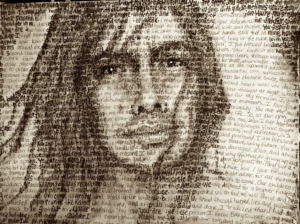 Pointillism portrait of my husband, written as a letter by artist Maryanne Chisholm