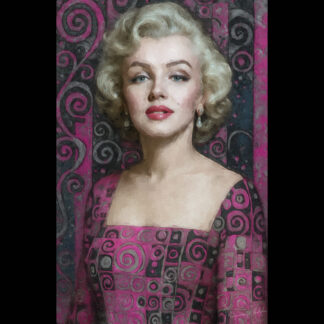 Portrait of Marilyn Monroe " Blush Stardust Marilyn" ✨  One of a Kind - Portrait of Marilyn Monroe, Original Oil on Canvas -  “Blush Stardust Marilyn”