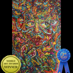 Kaleidoscope of Resolve 2 “Kaleidoscope of Resolve” is a vibrant, surrealism abstract, emotionally charged original painting by internationally recognized artist Maryanne Chisholm.