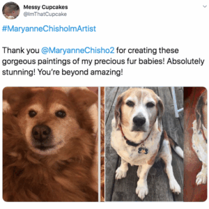 Maryanne Chisholm Fine Art & Portraits Positive client Reviews