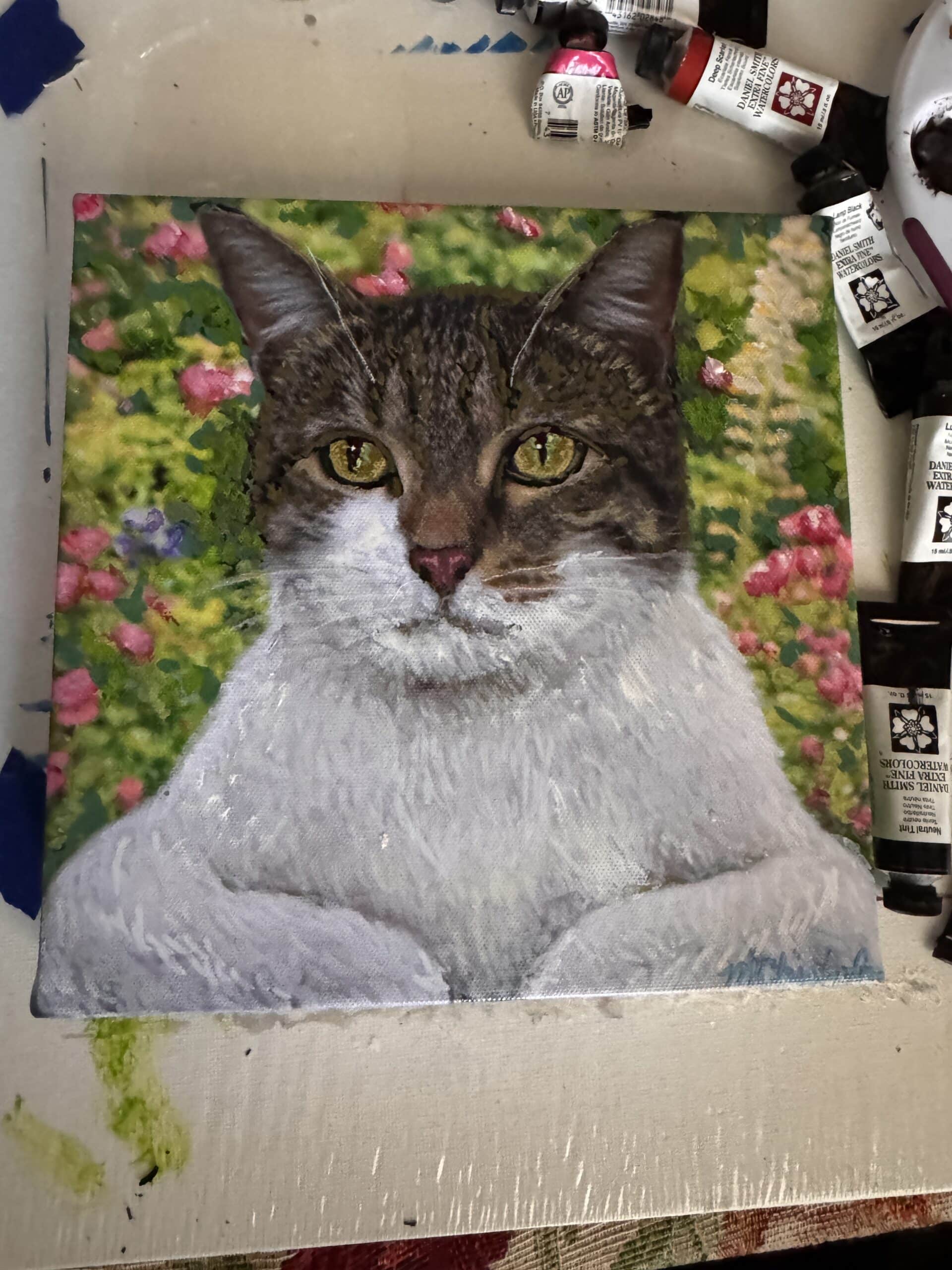 portrait of Dexter - Why our clients love our amazing cat portraits