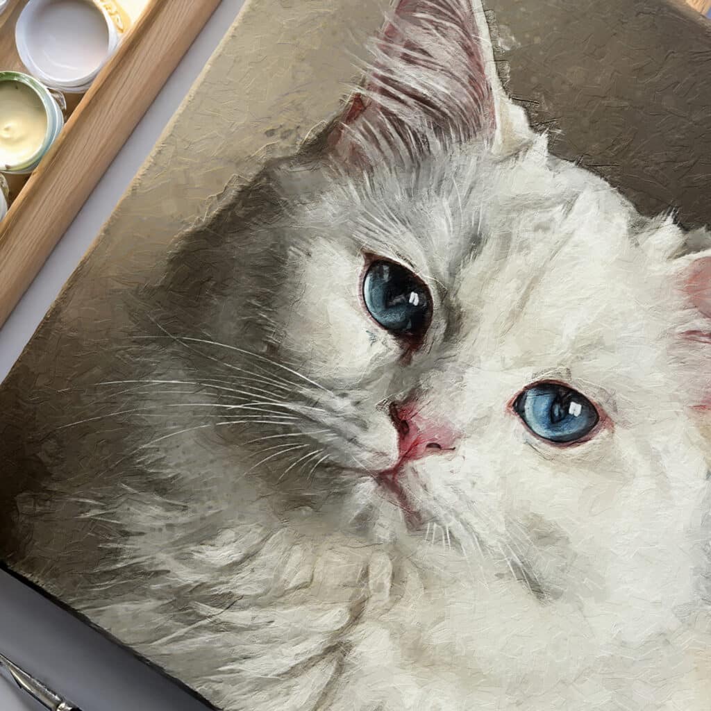 Kizzy with paints