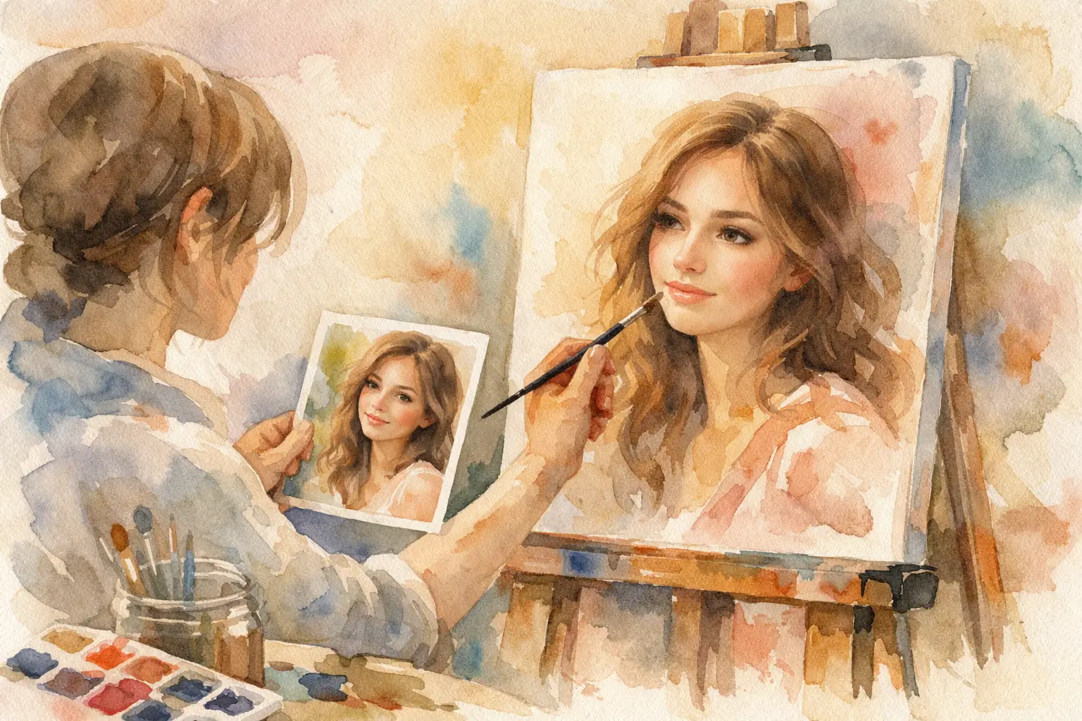 How a Portrait Artist From Photo Works 1 How a Portrait Artist From Photo Works