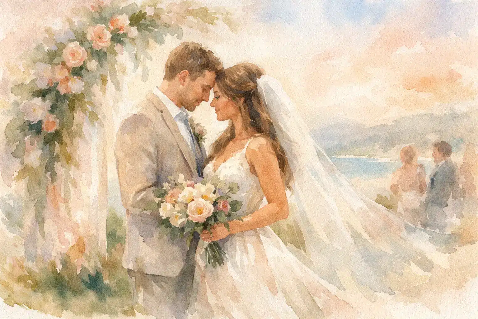 Personalized Wedding Painting From Photo